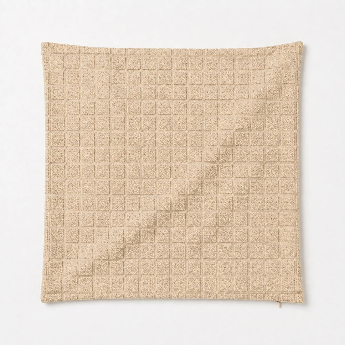 FABRIVANE Textured Grid 20-Inch Pillow Cover