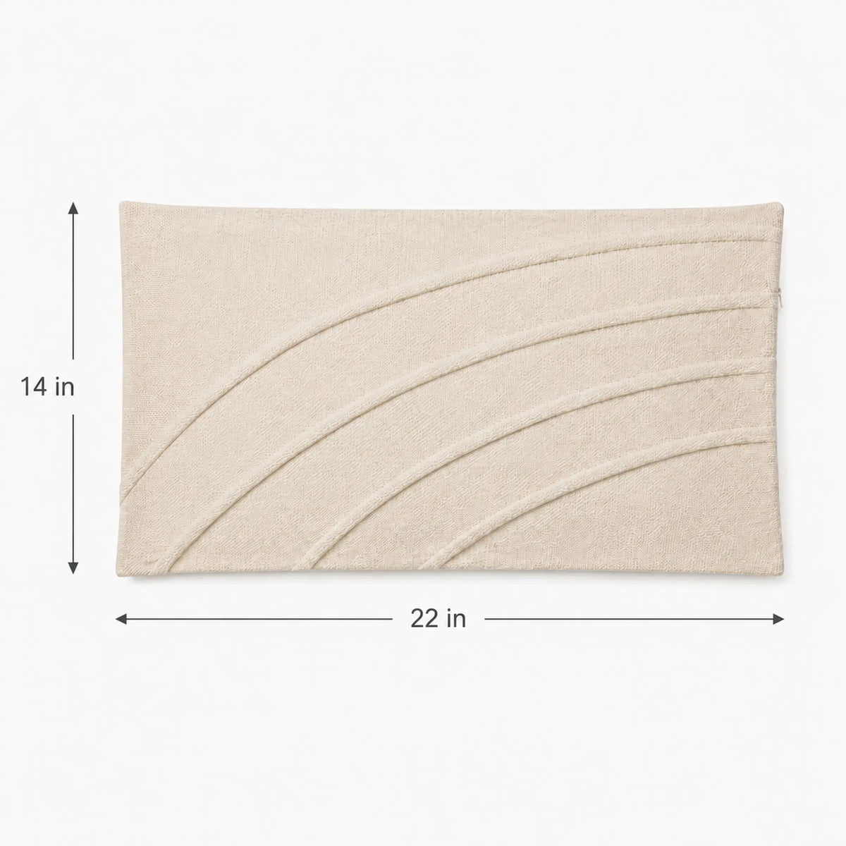 FABRIVANE Layered Arc Lumbar Pillow Cover