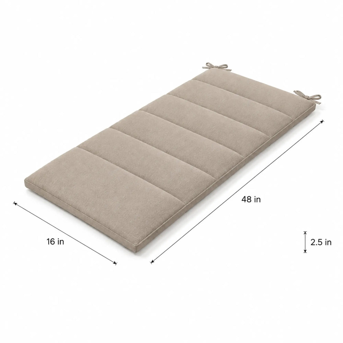 FABRIVANE Channel-Tufted Bench Cushion