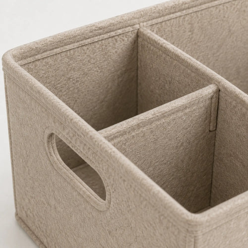 FABRIVANE Divided Felt Storage Basket