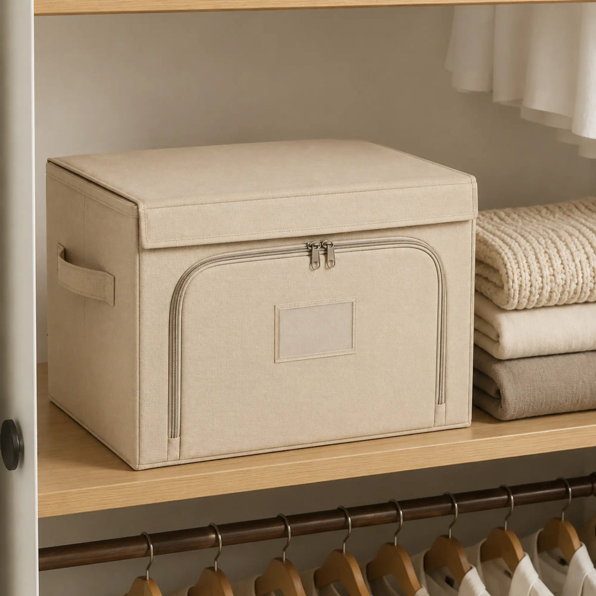 FABRIVANE Dual-Access Lidded Storage Bin