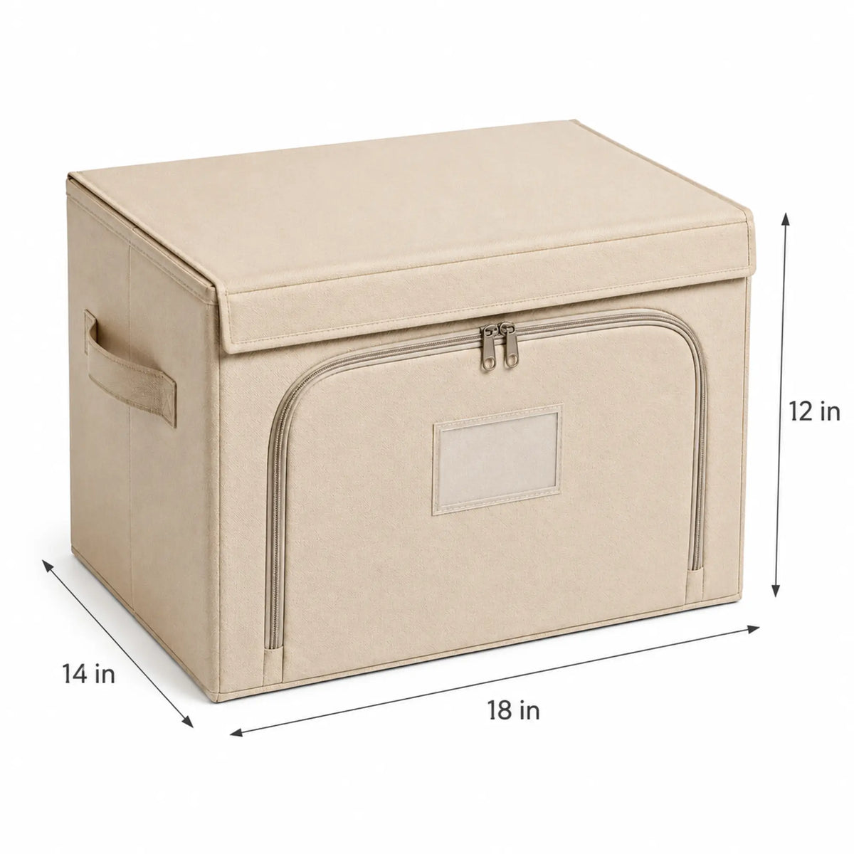 FABRIVANE Dual-Access Lidded Storage Bin