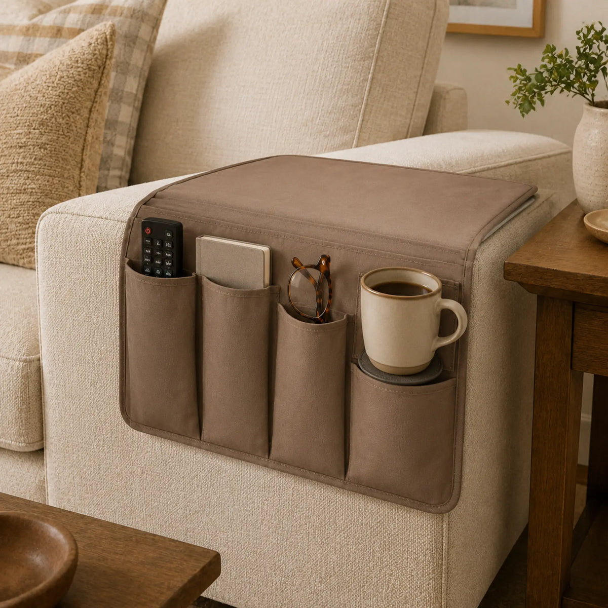 FABRIVANE Non-Slip Sofa Arm Organizer