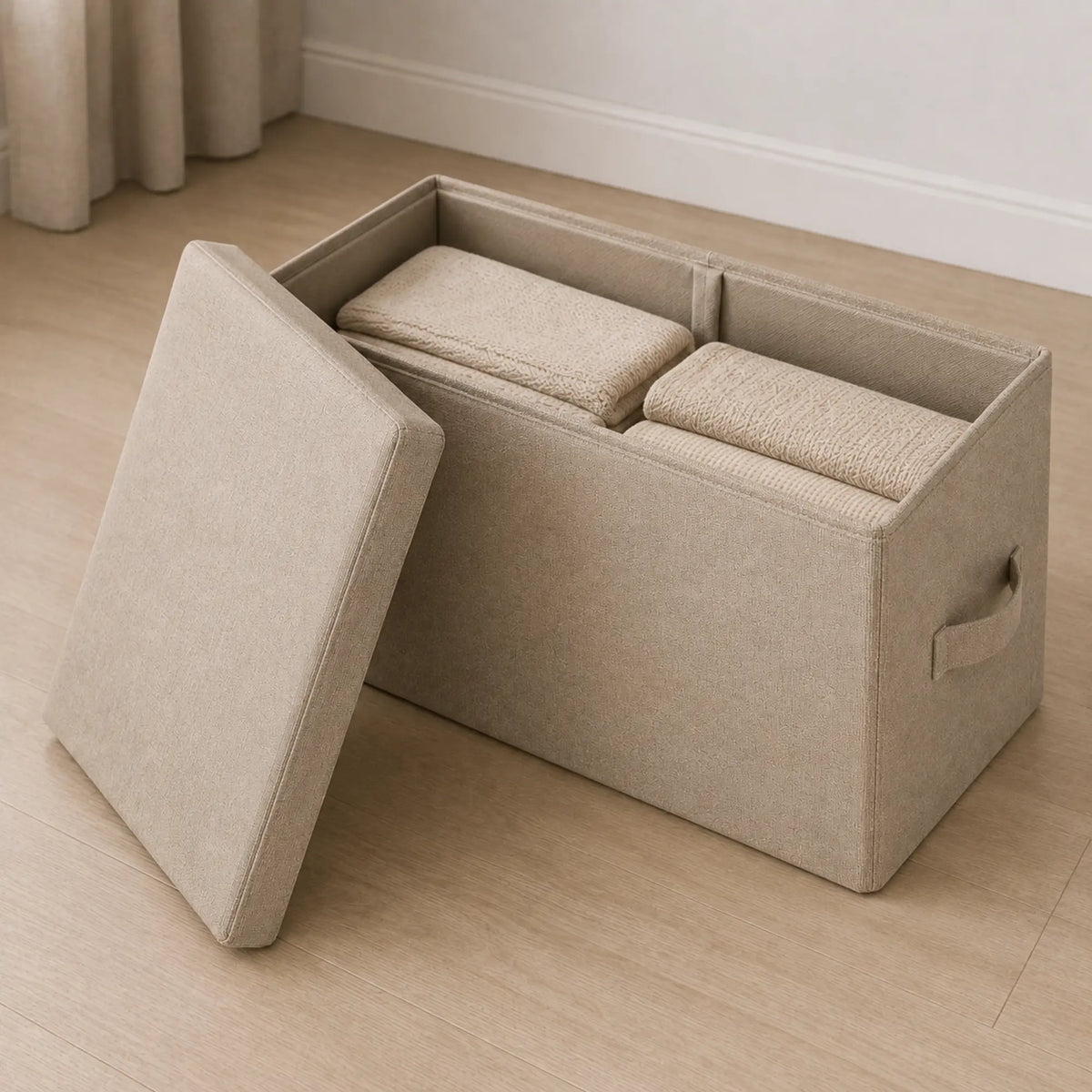 FABRIVANE Foldable Storage Ottoman Bench