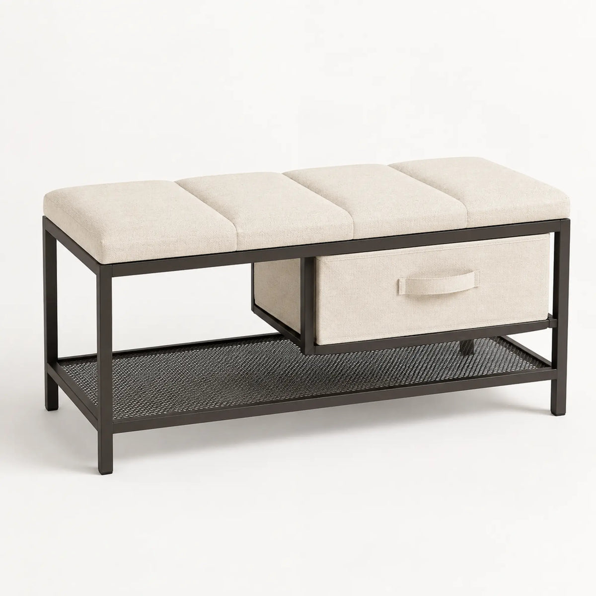 FABRIVANE Slim Entryway Storage Bench